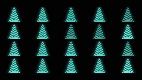 Modern-green-Christmas-trees-pattern-with-neon-light