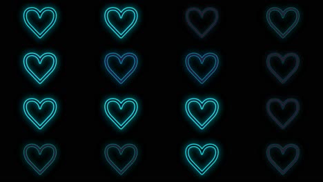 Hearts-pattern-with-pulsing-neon-blue-light-6