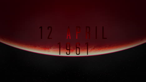 12.-April-1961-Mit-Großem-Roten-Planeten-In-Dunkler-Galaxie