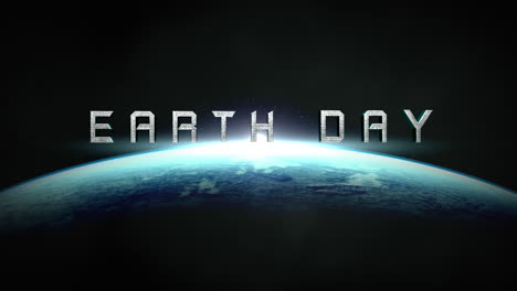 Earth-Day-with-blue-light-and-earth-planet-in-galaxy