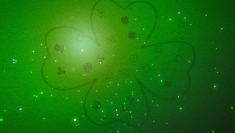 Big-shamrock-and-flying-glitters-on-green-gradient
