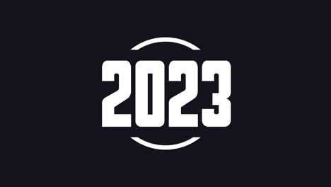 2023-Jahre-Auf-Schwarzem-Farbverlauf
