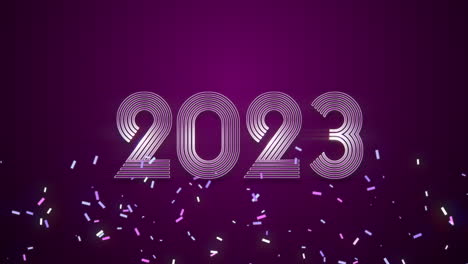 2023-Jahre-Mit-Bunten-Konfetti-Auf-Violettem-Farbverlauf