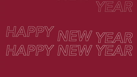 Repita-El-Texto-De-Feliz-Año-Nuevo-En-Degradado-Rojo-Moderno