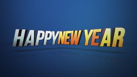 Colorful-Happy-New-Year-text-on-blue-gradient-color-2
