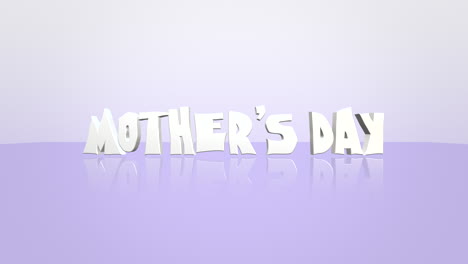Cartoon-weißer-Muttertagstext-Auf-Violettem-Farbverlauf