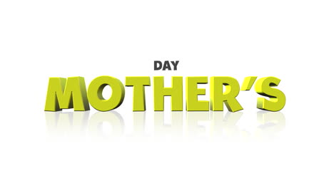 Cartoon-yellow-Mothers-Day-text-on-white-gradient