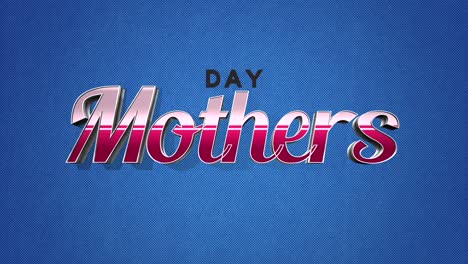 Retro-Mothers-Day-text-on-blue-vintage-texture-in-80s-style