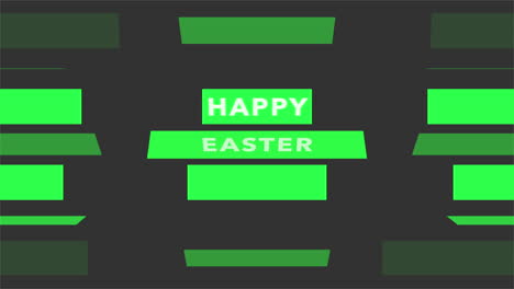 Happy-Easter-with-green-stripes-on-fashion-black-gradient