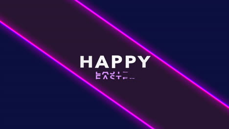 Felices-Pascuas-Con-Líneas-Púrpuras-De-Neón-En-Degradado-Azul