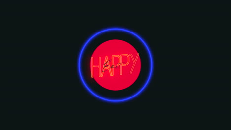 Happy-Easter-with-neon-blue-and-red-circles-on-black-gradient