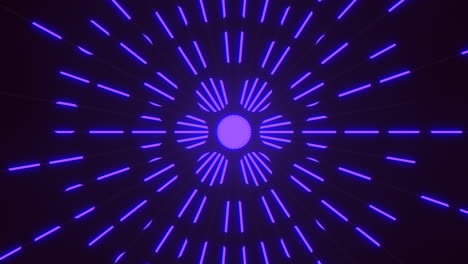 Spiralförmige-Neonviolette-Strahlen-Auf-Schwarzem-Farbverlauf