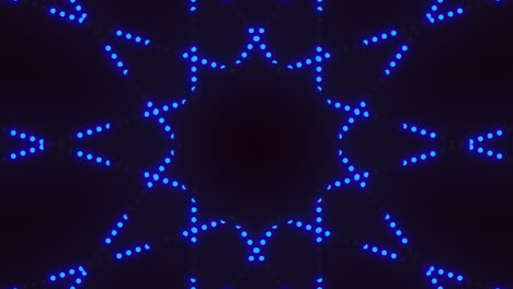 Wiederholen-Sie-Neonblaue-Punkte-In-Schwindel-Auf-Schwarzem-Farbverlauf
