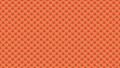 Yellow-romantic-hearts-pattern-on-shiny-red-gradient