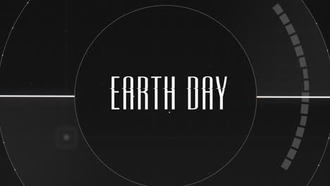Earth-Day-on-digital-screen-with-HUD-circles