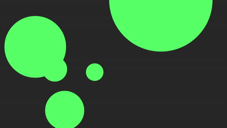 Patrón-De-Círculos-Geométricos-Verdes-En-Degradado-Negro