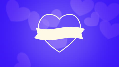 White-heart-and-ribbon-on-blue-gradient
