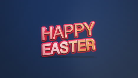 Modern-red-Happy-Easter-text-on-blue-gradient
