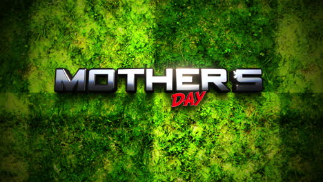 Mothers-Day-cartoon-text-on-green-grass