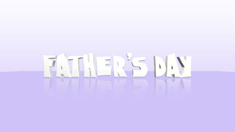 Cartoon-weißer-Vatertagstext-Auf-Violettem-Farbverlauf