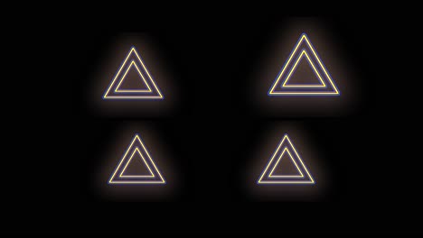 Pulsierendes-Neon-Dreiecksmuster-Mit-LED-Licht-Im-Casino-Stil