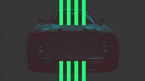 Green-stripes-with-vintage-car