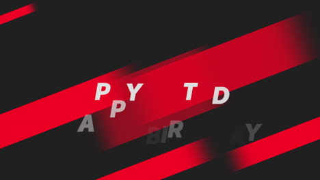 Feliz-Cumpleaños-Con-Líneas-Rojas-En-Negro-Degradado-Moderno