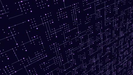 Patrón-Geométrico-Futurista-Digital-Con-Puntos-Y-Líneas-De-Neón-En-El-Espacio-Oscuro