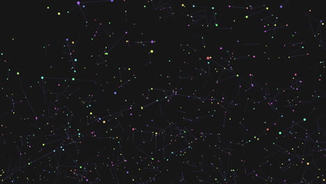 Colorido-Campo-De-Estrellas-Con-Luces-De-Neón-En-La-Galaxia-Oscura