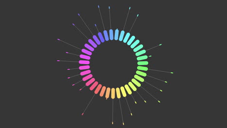 Verbundenes-Digitales-Kreismuster-Mit-Regenbogenpunkten-Auf-Schwarzem-Farbverlauf