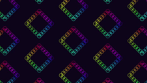 Repeat-neon-futuristic-cubes-pattern-with-rainbow-rings-on-black-gradient