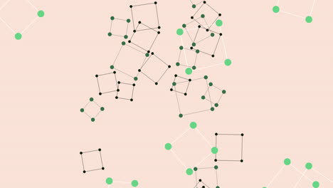 Flying-cube-shapes-with-dots-and-lines-on-gradient