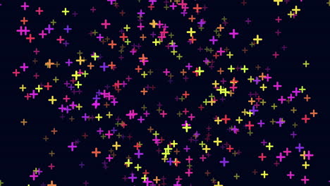 Night-sky-with-random-flying-rainbow-confetti