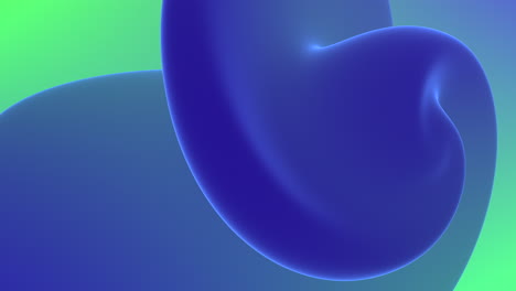 Fantasie-Abstrakte-Blaue-Geometrische-Form-Auf-Farbverlauf