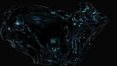 Fantasy-and-abstract-liquid-sphere-on-black-gradient