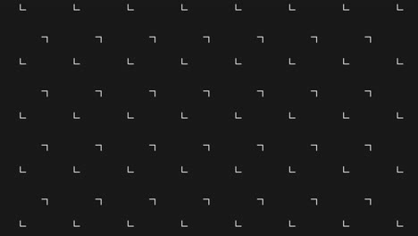 Píxeles-Blancos-Monocromáticos-Y-Triángulos-En-Patrón-De-Filas