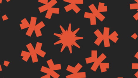 Orangefarbene-Kreismusterillusion-Auf-Schwarzem-Farbverlauf