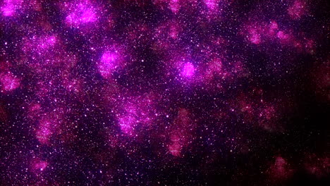 Universum-Mit-Fliegenden-Sternen-Mit-Glitzer-Und-Roten-Wolken