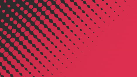 Illusion-retro-red-hexagons-pattern