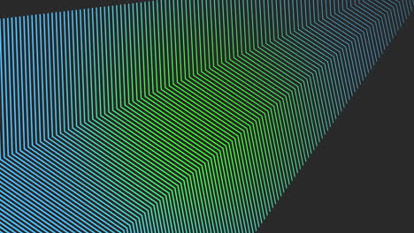 Illusion-Blaues-Und-Grünes-Retro-Linienmuster