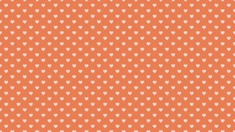 Weißes-Romantisches-Herzmuster-Auf-Modischem-Orangefarbenem-Farbverlauf