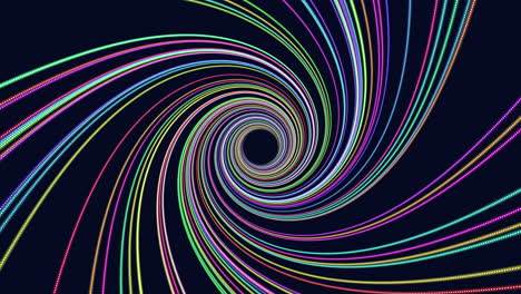 Psychedelic-and-twisted-colorful-lines-in-dark-space