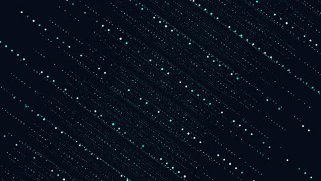 Random-neon-dots-in-rows-in-dark-space
