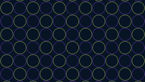 Seamless-neon-rainbow-geometric-rings-pattern-in-rows