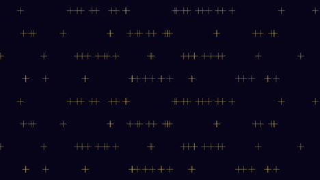 Digital-neon-geometric-crosses-in-rows