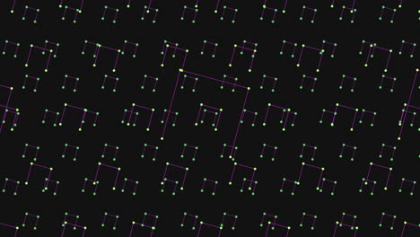 Patrón-De-Cubos-Geométricos-Sin-Costuras-De-Neón-En-Degradado-Oscuro