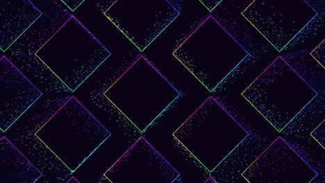 Futuristic-cubes-pattern-with-motion-small-neon-glitters