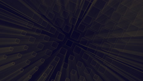 Futuristic-cubes-pattern-with-motion-neon-rays