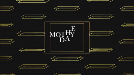 Modern-Mothers-Day-text-in-gold-frame-on-fashion-geometric-pattern