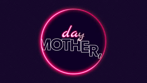 Muttertag-Mit-Neonrotem-Kreis-Auf-Schwarzem-Farbverlauf